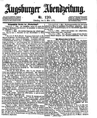 Augsburger Abendzeitung Dienstag 2. Mai 1871