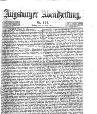 Augsburger Abendzeitung Freitag 26. Mai 1871