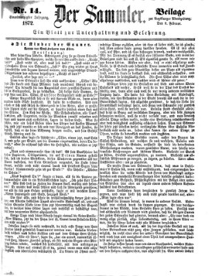 Der Sammler (Augsburger Abendzeitung) Samstag 3. Februar 1872