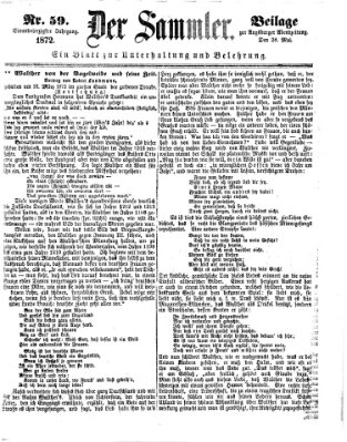 Der Sammler (Augsburger Abendzeitung) Dienstag 28. Mai 1872