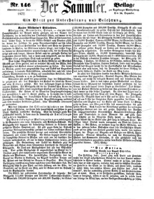 Der Sammler (Augsburger Abendzeitung) Dienstag 24. Dezember 1872