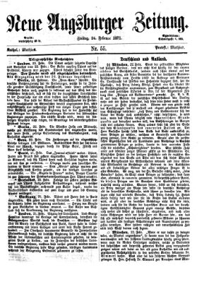 Neue Augsburger Zeitung Freitag 24. Februar 1871