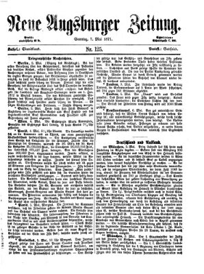 Neue Augsburger Zeitung Sonntag 7. Mai 1871