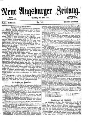 Neue Augsburger Zeitung Dienstag 23. Mai 1871