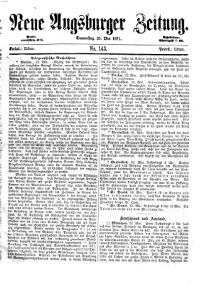 Neue Augsburger Zeitung Donnerstag 25. Mai 1871