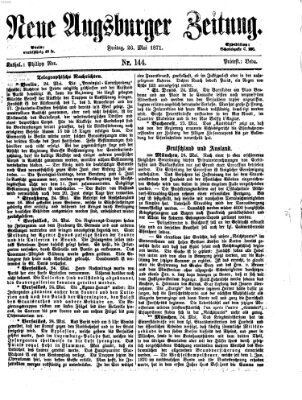 Neue Augsburger Zeitung Freitag 26. Mai 1871