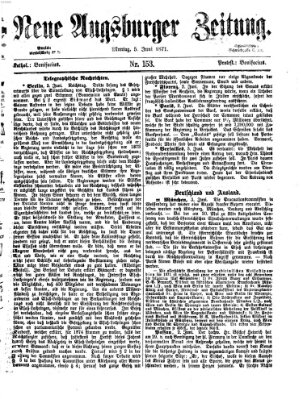 Neue Augsburger Zeitung Montag 5. Juni 1871