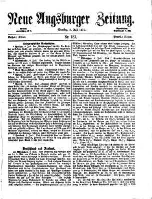 Neue Augsburger Zeitung Samstag 8. Juli 1871