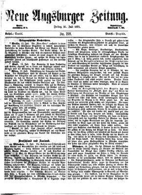 Neue Augsburger Zeitung Freitag 21. Juli 1871