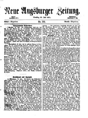 Neue Augsburger Zeitung Samstag 22. Juli 1871