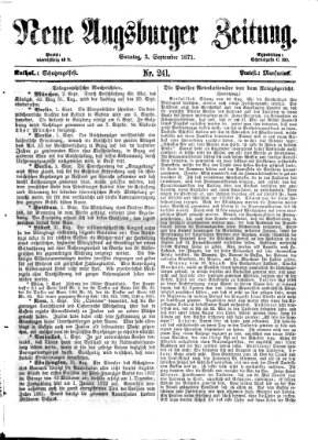 Neue Augsburger Zeitung Sonntag 3. September 1871