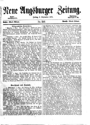 Neue Augsburger Zeitung Freitag 8. September 1871