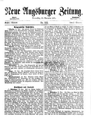 Neue Augsburger Zeitung Donnerstag 23. November 1871