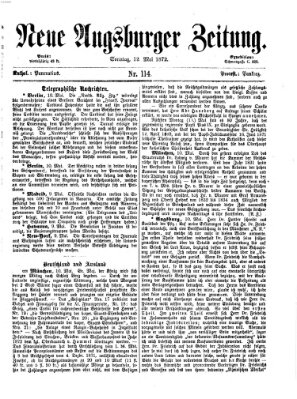 Neue Augsburger Zeitung Sonntag 12. Mai 1872