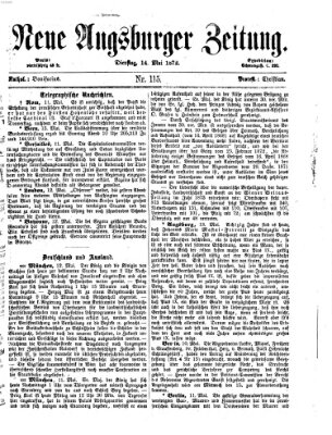 Neue Augsburger Zeitung Dienstag 14. Mai 1872