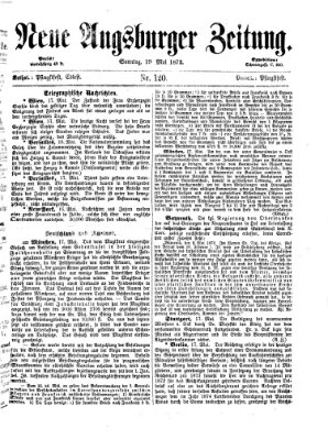 Neue Augsburger Zeitung Sonntag 19. Mai 1872