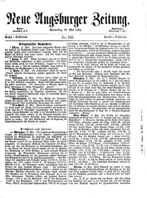 Neue Augsburger Zeitung Donnerstag 23. Mai 1872