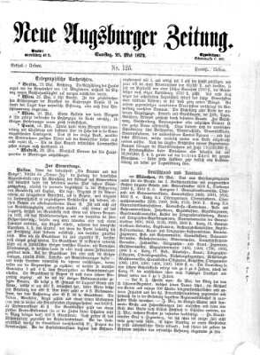 Neue Augsburger Zeitung Samstag 25. Mai 1872