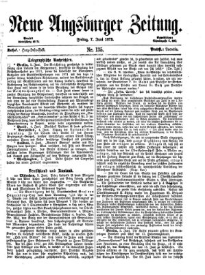 Neue Augsburger Zeitung Freitag 7. Juni 1872