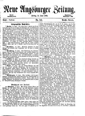 Neue Augsburger Zeitung Freitag 14. Juni 1872