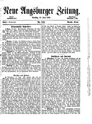 Neue Augsburger Zeitung Samstag 15. Juni 1872