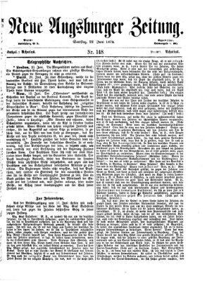 Neue Augsburger Zeitung Samstag 22. Juni 1872