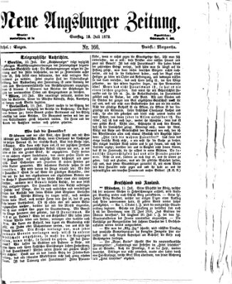 Neue Augsburger Zeitung Samstag 13. Juli 1872