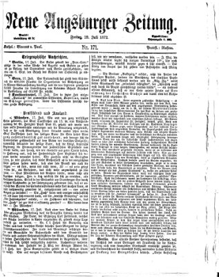 Neue Augsburger Zeitung Freitag 19. Juli 1872