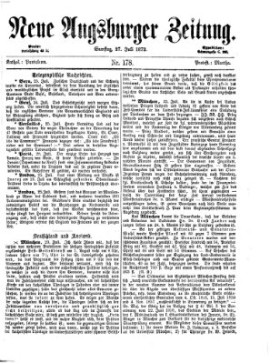 Neue Augsburger Zeitung Samstag 27. Juli 1872