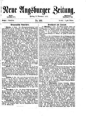 Neue Augsburger Zeitung Freitag 8. November 1872