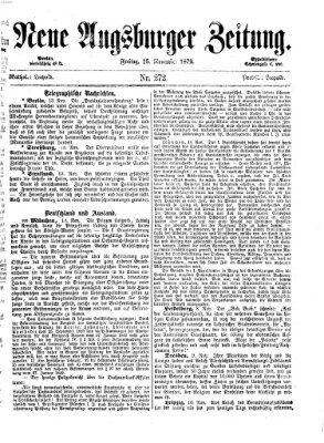 Neue Augsburger Zeitung Freitag 15. November 1872