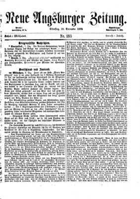 Neue Augsburger Zeitung Dienstag 10. Dezember 1872