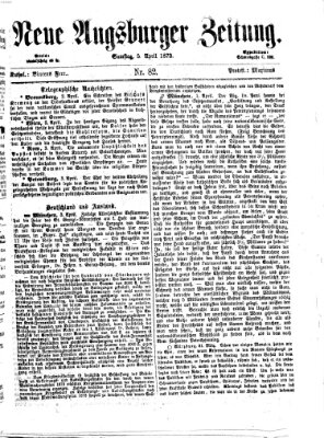 Neue Augsburger Zeitung Samstag 5. April 1873