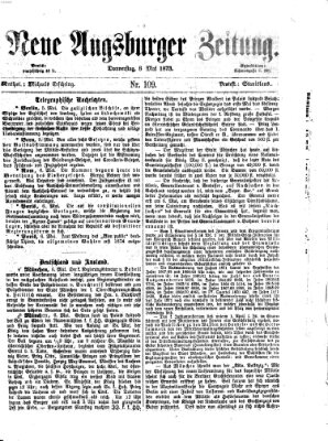 Neue Augsburger Zeitung Donnerstag 8. Mai 1873