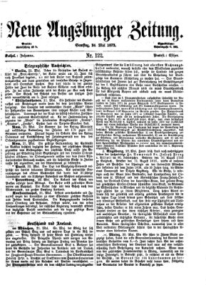 Neue Augsburger Zeitung Samstag 24. Mai 1873