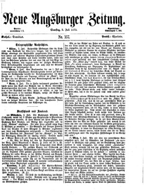 Neue Augsburger Zeitung Samstag 5. Juli 1873