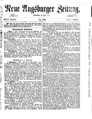 Neue Augsburger Zeitung Mittwoch 9. Juli 1873