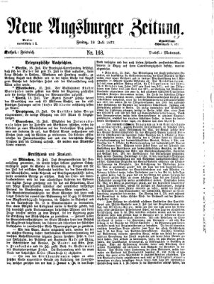 Neue Augsburger Zeitung Freitag 18. Juli 1873