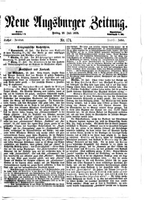 Neue Augsburger Zeitung Freitag 25. Juli 1873