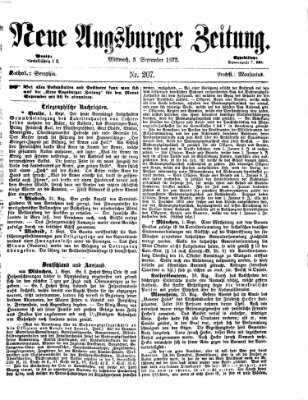 Neue Augsburger Zeitung Mittwoch 3. September 1873