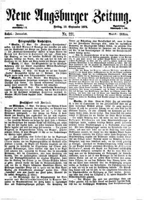 Neue Augsburger Zeitung Freitag 19. September 1873