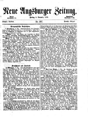 Neue Augsburger Zeitung Freitag 5. Dezember 1873