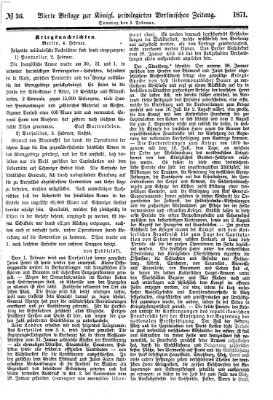 Königlich privilegirte Berlinische Zeitung von Staats- und gelehrten Sachen (Berlinische privilegirte Zeitung) Sonntag 5. Februar 1871