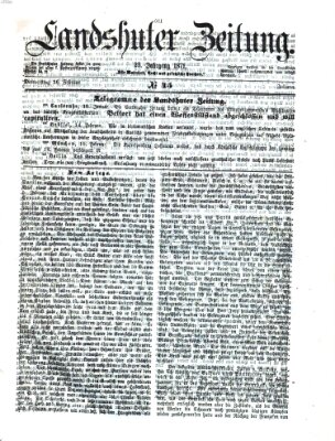 Landshuter Zeitung Donnerstag 16. Februar 1871