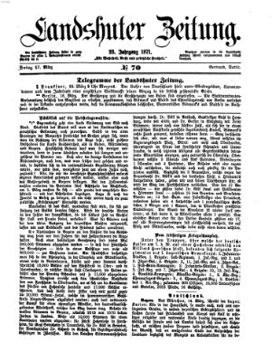 Landshuter Zeitung Freitag 17. März 1871