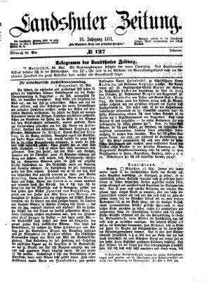 Landshuter Zeitung Mittwoch 24. Mai 1871