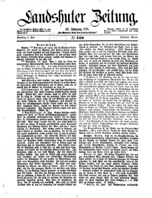 Landshuter Zeitung Samstag 1. Juli 1871