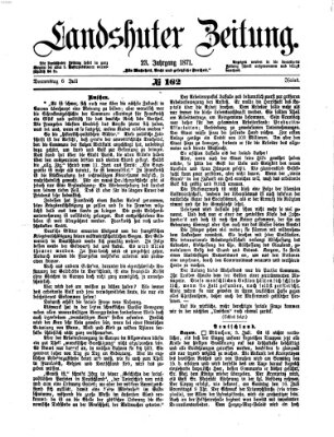 Landshuter Zeitung Donnerstag 6. Juli 1871