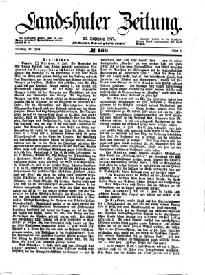 Landshuter Zeitung Dienstag 11. Juli 1871