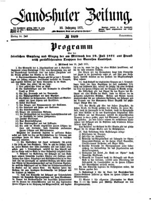 Landshuter Zeitung Freitag 14. Juli 1871